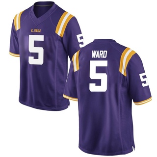 Jay Ward Game Purple Men's LSU Tigers Football Jersey