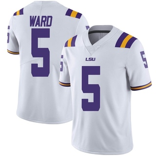 Jay Ward Limited White Men's LSU Tigers Football Jersey