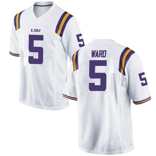 Jay Ward Replica White Youth LSU Tigers Football Jersey
