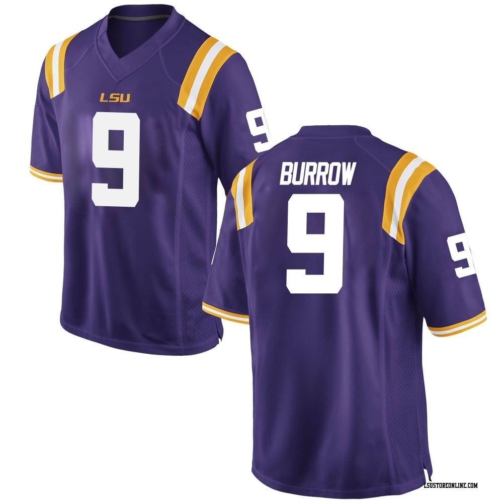 Joe Burrow Game Purple Youth LSU Tigers Football Jersey - LSU Store