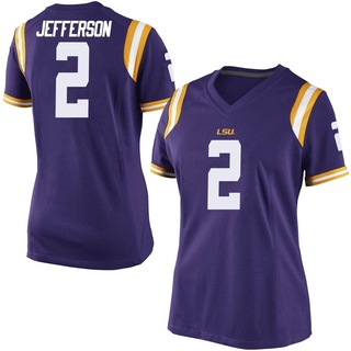 Men's LSU Tigers #2 Justin Jefferson White Limited Golden Edition Jersey  549354-671