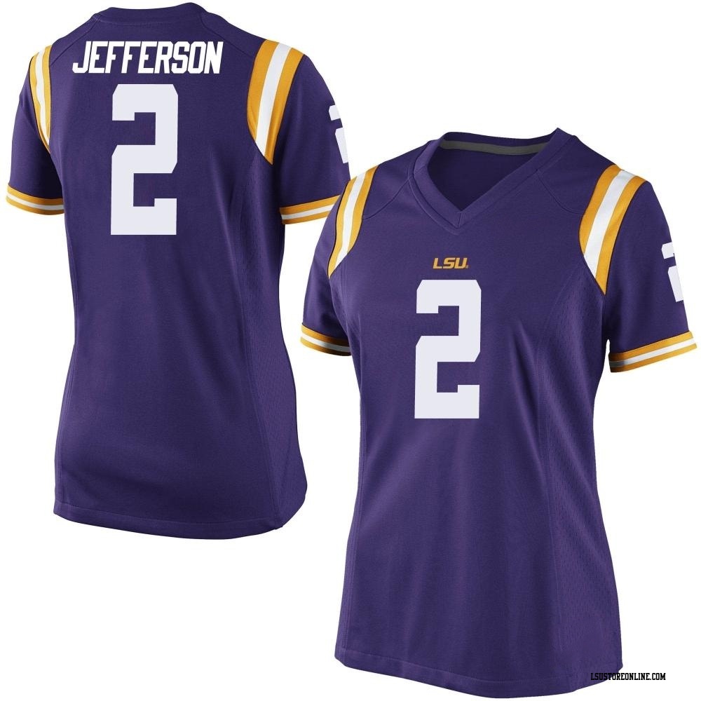 Justin Jefferson Game White Women's LSU Tigers Football Jersey - LSU Store