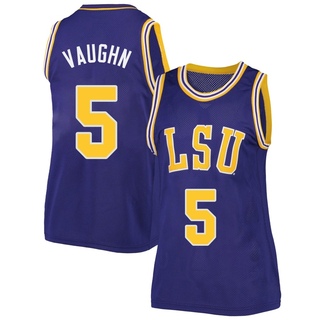 Marcus Vaughn Replica Purple Women's LSU Tigers Original Retro Brand Performance Basketball Jersey