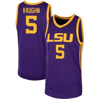 Marcus Vaughn Replica Purple Youth LSU Tigers Basketball Jersey