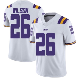 Quad Wilson Limited White Men's LSU Tigers Football Jersey